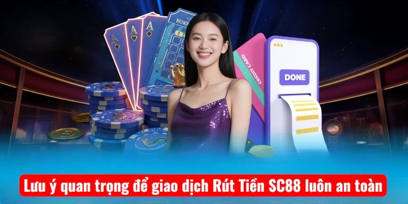 Lưu ý quan trọng để giao dịch Rút Tiền SC88 luôn an toàn